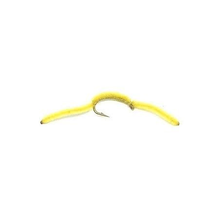 Nymphs San Juan worm Yellow $2.50