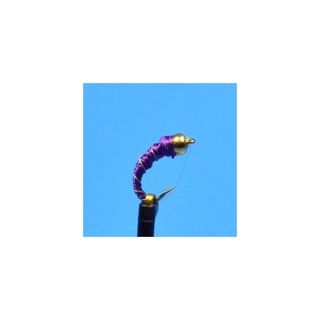 Beaded Nymphs Bead Head Purple Midge $2.50