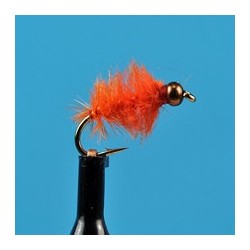 Beaded Nymphs Bead Head Ray Charles Orange $2.50
