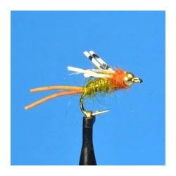 Beaded Nymphs Bead Head Rubber Legs Prince Krystal Flash $2.50