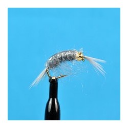 Beaded Nymphs Bead Head Scud Grey $2.50