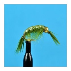 Beaded Nymphs Bead Head Scud Olive $2.50