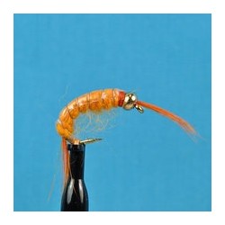 Beaded Nymphs Bead Head Scud Orange $2.50