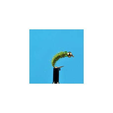 Beaded Nymphs Bead Head Shaggy Green $2.50