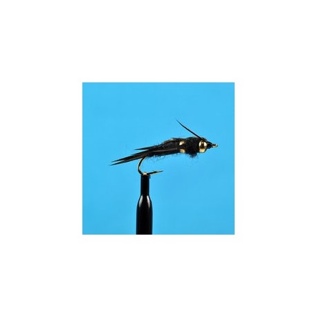 Beaded Nymphs Bead Head Stone Fly black Depth Charged $2.50