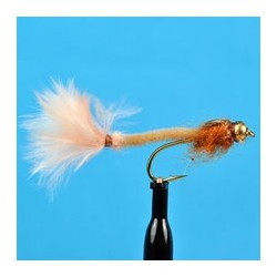 Beaded Nymphs Bead Head Tan Damsel $2.50