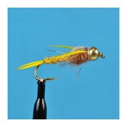 Beaded Nymphs Bead Head Woven Stone Fly Golden $2.50