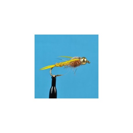 Beaded Nymphs Bead Head Woven Stone Fly Golden $2.50