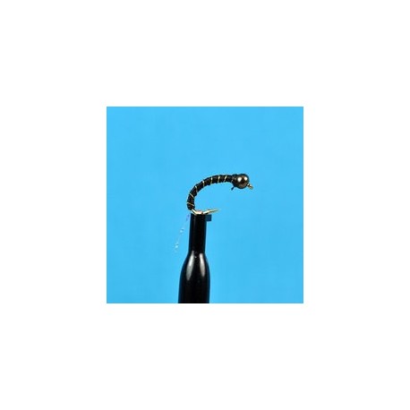 Beaded Nymphs Bead Head Zebra Midge Black $2.50