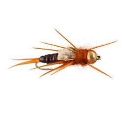 Beaded Nymphs BH Squiggly Estaz Egg Tan $2.50