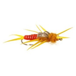 Beaded Nymphs BH Squiggly Estaz Egg White $2.50