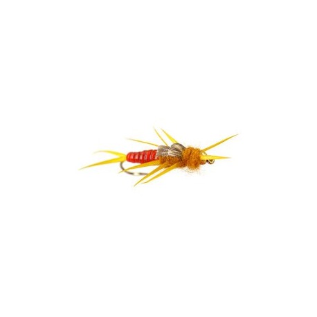 Beaded Nymphs BH Squiggly Estaz Egg White $2.50