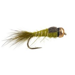 Beaded Nymphs BH Squiggly Legs White $2.50