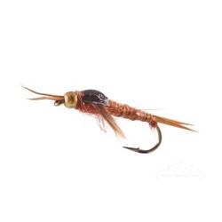 Beaded Nymphs BH Squiggly Spawn Red $2.50