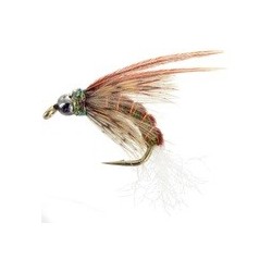 Beaded Nymphs Bjorn & Baddest Caddis Brown $2.50