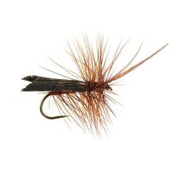 Barbless Flies Brown Horned Roof Wing BL $2.50
