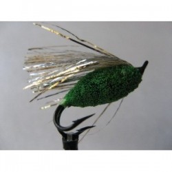 Salmon Doubles deer hair sparkler green double $6.80