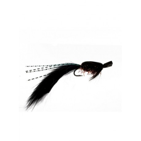 Salmon Singles foam bunny black $6.80
