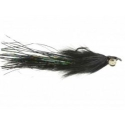 Salmon Singles Hareball Leech (Black) $6.80