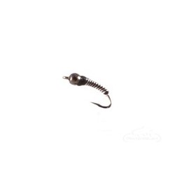 Beaded Nymphs Brassie Bi Color Bead Head Silver Red $2.50