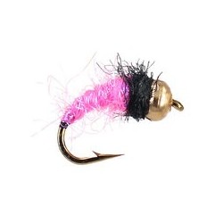 Beaded Nymphs Bright Pink Nymph $2.50
