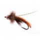 Beaded Nymphs Caddis Poopah Bead Head Dark Tan $2.50