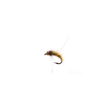Beaded Nymphs Caddis Pupa Bead Head Olive Hares Ear $2.50