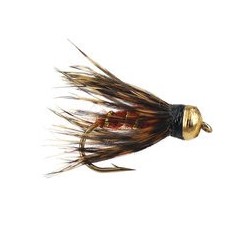 Beaded Nymphs Caddis Pupa Brown $2.50
