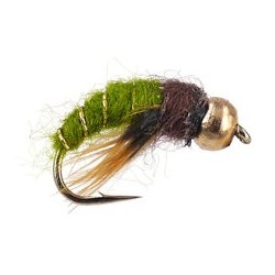 Beaded Nymphs Caddis Pupa Olive $2.50