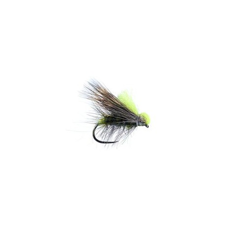 Barbless Flies Chartreuse High Viz Deer Hair Sedge BL $2.50