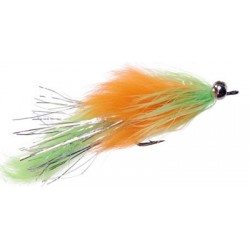 Pike Hareball Leech  Chartreuse & Orange $6.80