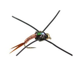 Beaded Nymphs Copper John Nymph Bead Head Red $2.50