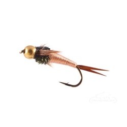 Beaded Nymphs Copper John Nymph BH Jumbo RL Golden $2.50