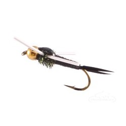 Beaded Nymphs Copper John Nymph BH Rubber Legs Red $2.50