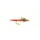 Beaded Nymphs Copper John Wired BH Silver Pink $2.50