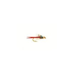 Beaded Nymphs Copper John Wired BH Silver Pink $2.50