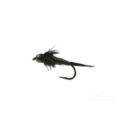 Beaded Nymphs Copper John Wired BH Zebra $2.50