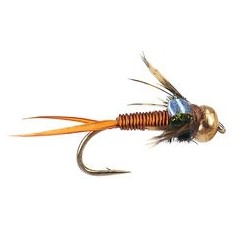 Beaded Nymphs Copper Micro Stone  Olive $2.50
