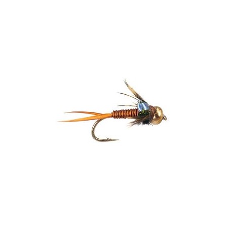 Beaded Nymphs Copper Micro Stone  Olive $2.50