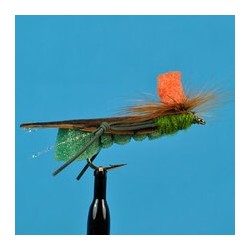 Terrestrials Hi Vis Foam Hopper Green $2.99