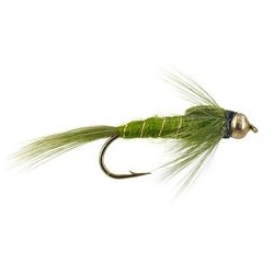 Beaded Nymphs Damsel Green $2.50