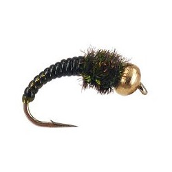 Beaded Nymphs Dark Caddis Larva $2.50