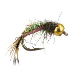 Beaded Nymphs Davies Evil Weevil  Olive $2.50