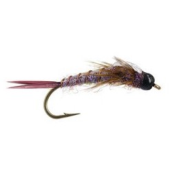 Beaded Nymphs Davies Explosion Stone  Purple $2.50