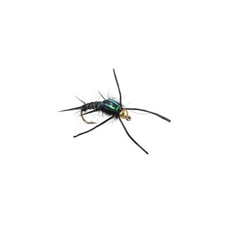 Beaded Nymphs Davies Lightning Stone  Black $2.50