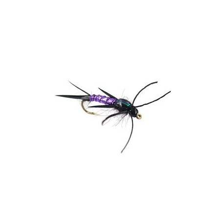 Beaded Nymphs Davies Lightning Stone  Purple $2.50