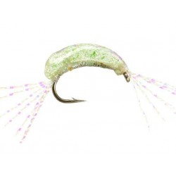 Czech Nymps and Gamarus gammarus epoxy natural green flash $2.50