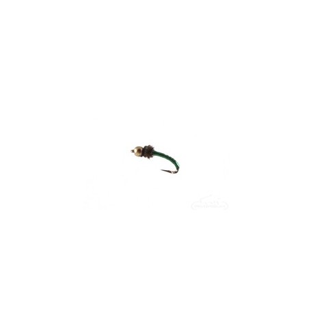 Beaded Nymphs Disco Midge Bead Head Green $2.50