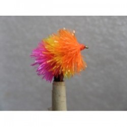 Fab Trout Flies orange sunburst pink fab blob $2.34