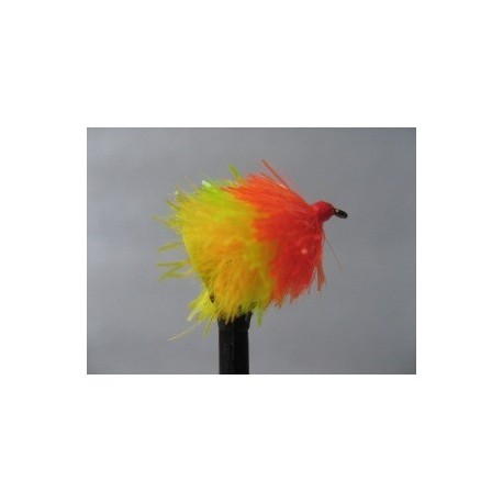 Fab Trout Flies orange yellow sunburst fab blob $2.34